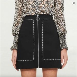 Maje Jimage Studfed A-Line Skirt